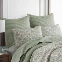 Cross Stitch Desert Sage Euro Sham Set Of 2