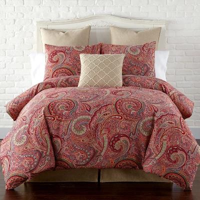 Spruce Red Duvet Set - Levtex Home - Image 5