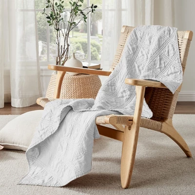 Linen Front/Cotton Back Quilted Throw - Levtex Home - Image 2