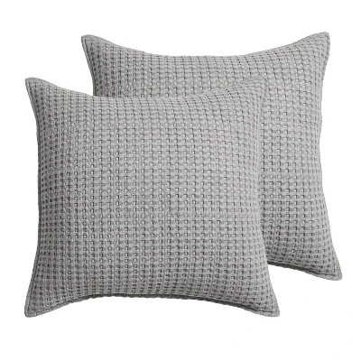 Mills Waffle Euro Sham Set Of 2 - Levtex Home - Image 3