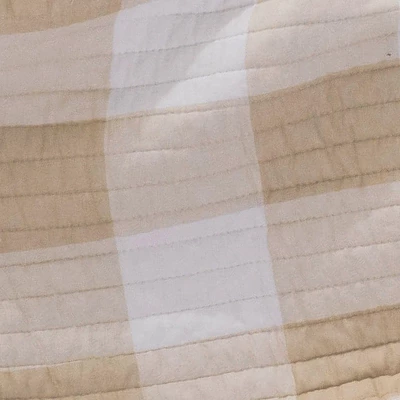 Camden Taupe Quilted Throw - Levtex Home - Image 2