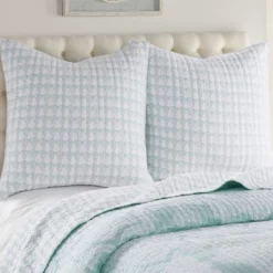 Mclain Paisley Euro Sham Set Of 2 Seafoam - Levtex Home