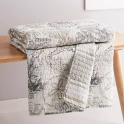 Caspian Sea Quilted Throw - Levtex Home