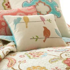 Ashbury Spring Birds Decorative Pillow - Levtex Home