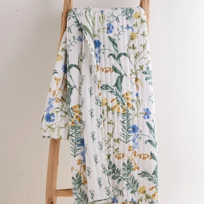 Apolonia Botanical Floral Quilted Throw - Villa Lugano By Levtex Home - Image 2