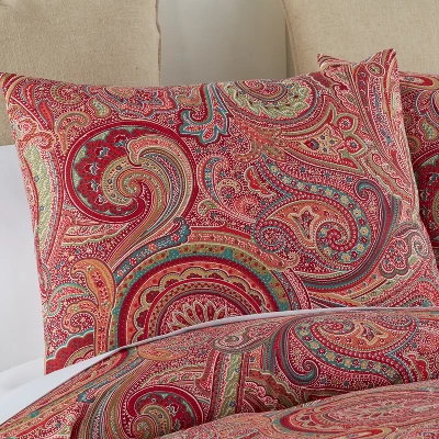 Spruce Red Duvet Set - Levtex Home - Image 2