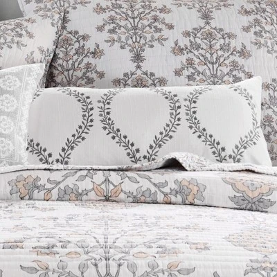 Filigree Floral Scroll Stitch Decorative Pillow - Levtex Home