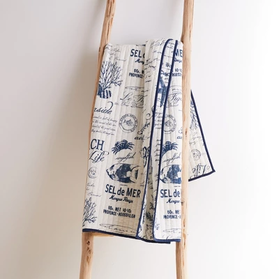 Beach Life Quilted Throw - Levtex Home - Image 2